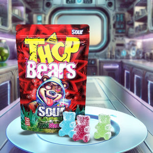 Pack of 6 Sour Bears THCP Flavored Gummies