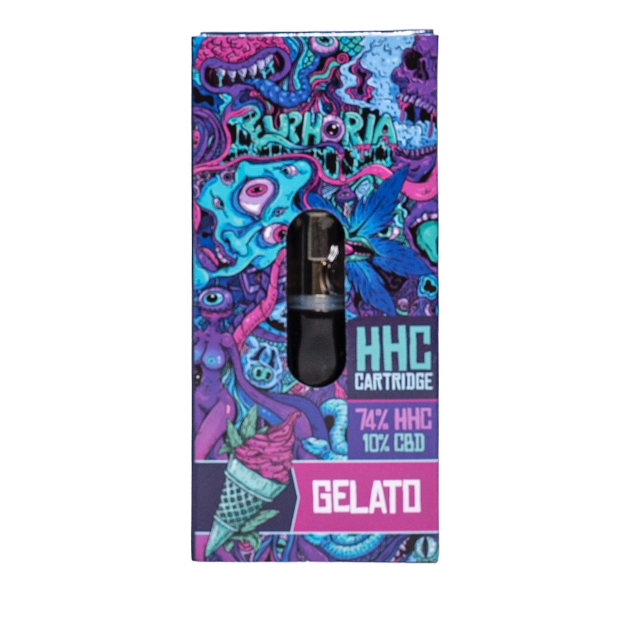 Euphoria Cartouche (Dab Pen) de HHC - Gelato - 97% HHC/500MG - 0.5ML - 300 bouffées